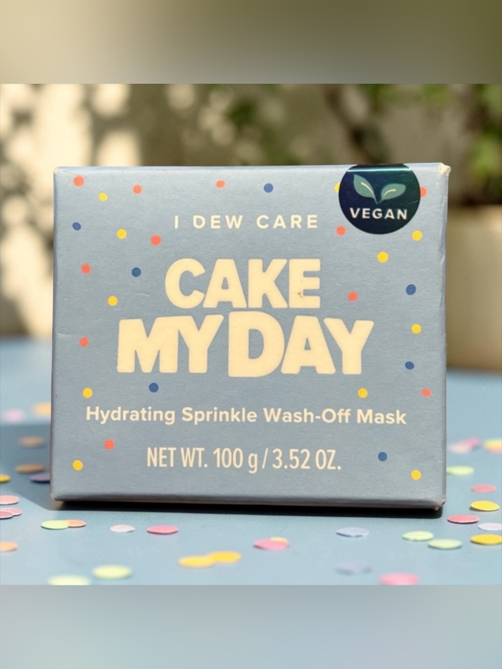 I Dew Care Cake My Day Hydrating Sprinkle Wash-Off Mask - Light Blue